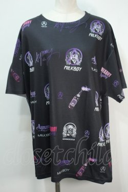 画像1: MILKBOY / TOPAYMMYコラボTシャツ  黒 S-24-06-24-059-MB-TO-AS-ZS