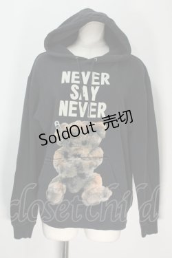 画像1: MILKBOY / NEVER SAY NEVERパーカー  黒 S-24-07-01-058-MB-TO-UT-ZY