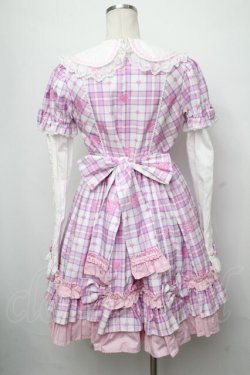 画像2: Angelic Pretty / Sprinkle Heart Tartanワンピース  ピンクチェック S-24-07-23-059-AP-OP-HD-ZS