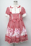 Angelic Pretty /パステルアラモードワンピース  赤 S-24-07-23-100-AP-OP-AS-ZS