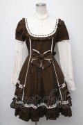 Angelic Pretty / 社交界ワンピース  ブラウン S-24-07-23-102-AP-OP-AS-ZS