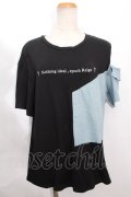 NieR Clothing / 切り替えプリントトップス   S-24-07-26-008-PU-BL-AS-ZS