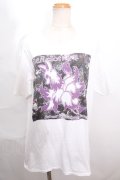 NieR Clothing / 和柄狐Tシャツ  白 S-24-07-26-002-PU-TO-AS-ZS
