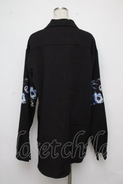 画像2: NieR Clothing / 転写プリントシャツ  黒 S-24-07-30-050-PU-TO-AS-ZI