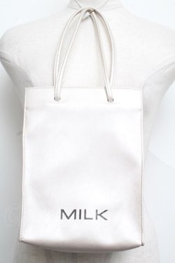 画像1: MILK / BAGレザーpetitバッグ  ゴールド S-24-08-16-026-ML-BG-AS-ZS