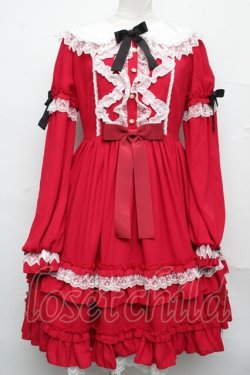 画像1: Angelic Pretty / Romantic Poemワンピース（2022年）  赤 S-24-08-16-037-AP-OP-AS-ZS