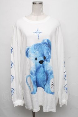 画像1: TRAVAS TOKYO / Furry bear　プリント ロングスリーブカットソー  オフ S-24-08-24-041-PU-TO-UT-ZS