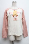 PINK HOUSE / クマプリントTシャツ  ピンク S-24-09-05-026-LO-TS-AS-ZS