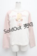 PINK HOUSE / クマプリントTシャツ  ピンク S-24-09-05-026-LO-TS-AS-ZS