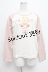 PINK HOUSE / クマプリントTシャツ  ピンク S-24-09-05-026-LO-TS-AS-ZS