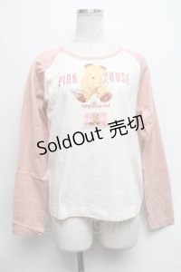 PINK HOUSE / クマプリントTシャツ  ピンク S-24-09-05-026-LO-TS-AS-ZS