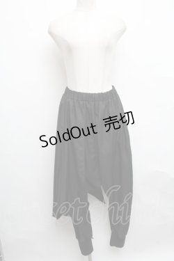 画像1: NieR Clothing / サルエルパンツ  黒 S-24-09-12-083-PU-PA-AS-ZS