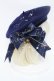 画像2: To Alice / プラネタリウム刺繍ベレー  紺 S-24-09-12-010-LO-AC-AS-ZS (2)