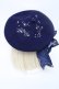 画像4: To Alice / プラネタリウム刺繍ベレー  紺 S-24-09-12-010-LO-AC-AS-ZS (4)