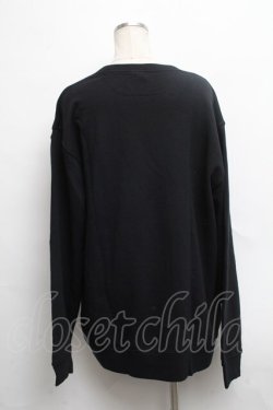 画像2: NieR Clothing / プリントスウェットトップス  黒 S-24-09-12-038-PU-TO-AS-ZI