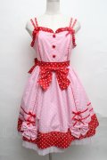 Angelic Pretty / Candy Popジャンパースカート  ピンクｘ赤 S-24-09-14-070-AP-OP-AS-ZS