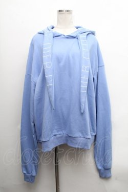 画像1: NieR Clothing / ロゴプリントパーカー  ブルー S-24-09-18-002-PU-TO-AS-ZS