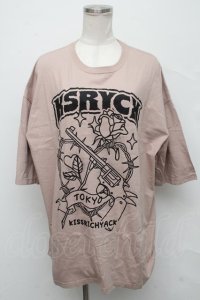 KRY CLOTHING / 「木綿のハンカチ」Tシャツ  ベージュ S-24-09-19-020-EL-TS-HR-ZS