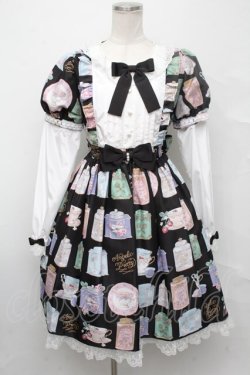 画像1: Angelic Pretty / Memorial Tea Museumワンピース  黒 S-24-09-19-040-AP-OP-AS-ZS