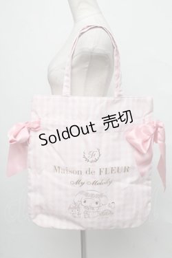 画像1: Maison de FLEUR / Maison de FLEUR×Sanrio マイメロトートバッグ  ピンク S-24-09-24-010-LO-BG-HR-ZS