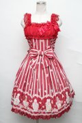 Angelic Pretty /  ローズトワレジャンパースカート  ワイン S-24-09-25-051-AP-OP-AS-ZS