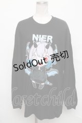 NieR Clothing / 擬人化ぐれまるロングTシャツ   S-24-09-25-026-PU-TS-HR-ZS