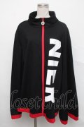 NieR Clothing / BIG SILHOUETTE ZIP OUTER 黒ｘ赤  S-24-09-25-028-PU-TO-HR-ZS