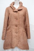 axes femme / COATバック編み上げコート  オレンジ S-24-09-26-044-AX-JA-HR-ZTC063