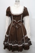 Angelic Pretty / 社交界ワンピース  ブラウン S-24-09-29-012-AP-OP-AS-ZS