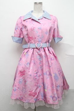 画像1: Angelic Pretty / Neon Star Dinerワンピース  ピンク S-24-10-01-031-AP-OP-HR-ZS