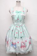 Angelic Pretty / Be My Valentineジャンパースカート  ミント S-24-10-05-064-AP-OP-AS-ZS