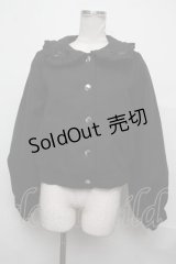 Ank Rouge / COAT フリルショートコート  黒 S-24-10-07-066-CA-CO-AS-ZS