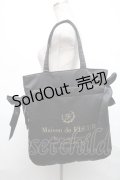 Maison de FLEUR / BAG ダブルリボントートバッグ  黒 S-24-10-07-023-LO-BG-HR-ZS