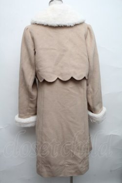 画像2: axes femme POETIQUE / COAT スカラップコート  ベージュ S-24-10-09-041-AX-CO-UT-ZS