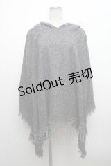 NieR Clothing / ポンチョ  グレー S-24-10-11-042-PU-CO-UT-ZS