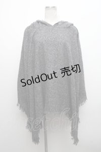 NieR Clothing / ポンチョ  グレー S-24-10-11-042-PU-CO-UT-ZS