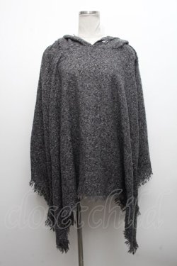 画像1: NieR Clothing / ポンチョ  グレー S-24-10-11-042-PU-CO-UT-ZS