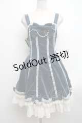 Angelic Pretty / エレガント別珍鳥籠ジャンパースカート  グリーン S-24-10-17-059-AP-OP-AS-ZS