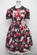 Angelic Pretty / Fresh Strawberry Dinerワンピース  黒 S-24-10-22-064-AP-OP-HR-ZS