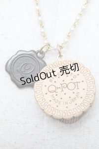 Q-pot. / ラウンドミルクビスケットパールネックレス  ブラウン S-24-10-24-004-QP-AC-HR-ZS