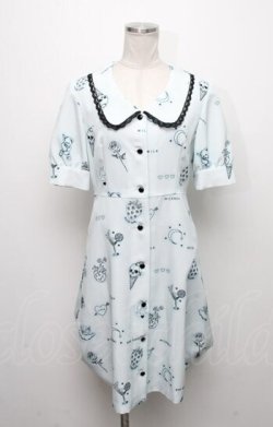 画像1: MILK / Petit tattooワンピース  サックス S-24-11-11-068-ML-OP-HR-ZS