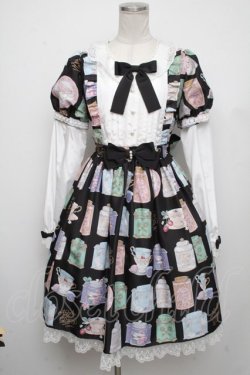 画像1: Angelic Pretty / Memorial Tea Museumワンピース  黒 S-24-11-13-056-AP-OP-HR-ZS