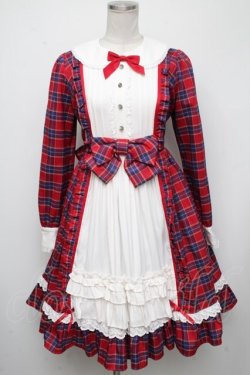 画像1: Angelic Pretty / CAMPUS GIRLワンピースセット  赤 S-24-11-13-060-AP-OP-HR-ZS