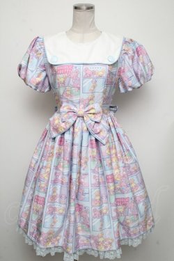 画像1: Angelic Pretty / Comic Toysワンピース  サックス S-24-11-13-061-AP-OP-AS-ZS