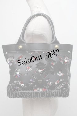 画像1: ANNA SUI / カッティングハンドバッグ  黒 S-24-11-13-021-PU-BG-AS-ZS