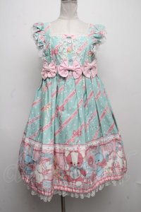 Angelic Pretty / MELODY TOYSハイウエストジャンパースカート  ミント S-24-11-17-059-AP-OP-HR-ZS