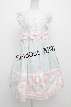 画像1: Angelic Pretty / MELODY TOYSハイウエストジャンパースカート  ミント S-24-11-17-059-AP-OP-HR-ZS