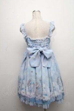 画像2: Angelic Pretty / Cecilia Crossハイウエストジャンパースカート  サックス S-24-11-17-065-AP-OP-HR-ZS