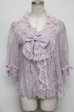 画像1: Angelic Pretty / Lacy Princessブラウス  ラベンダー S-24-11-17-025-AP-BL-AS-ZS