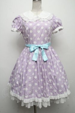 画像1: Angelic Pretty / French Dot Dreamワンピース  ラベンダー S-24-11-17-047-AP-OP-HR-ZS